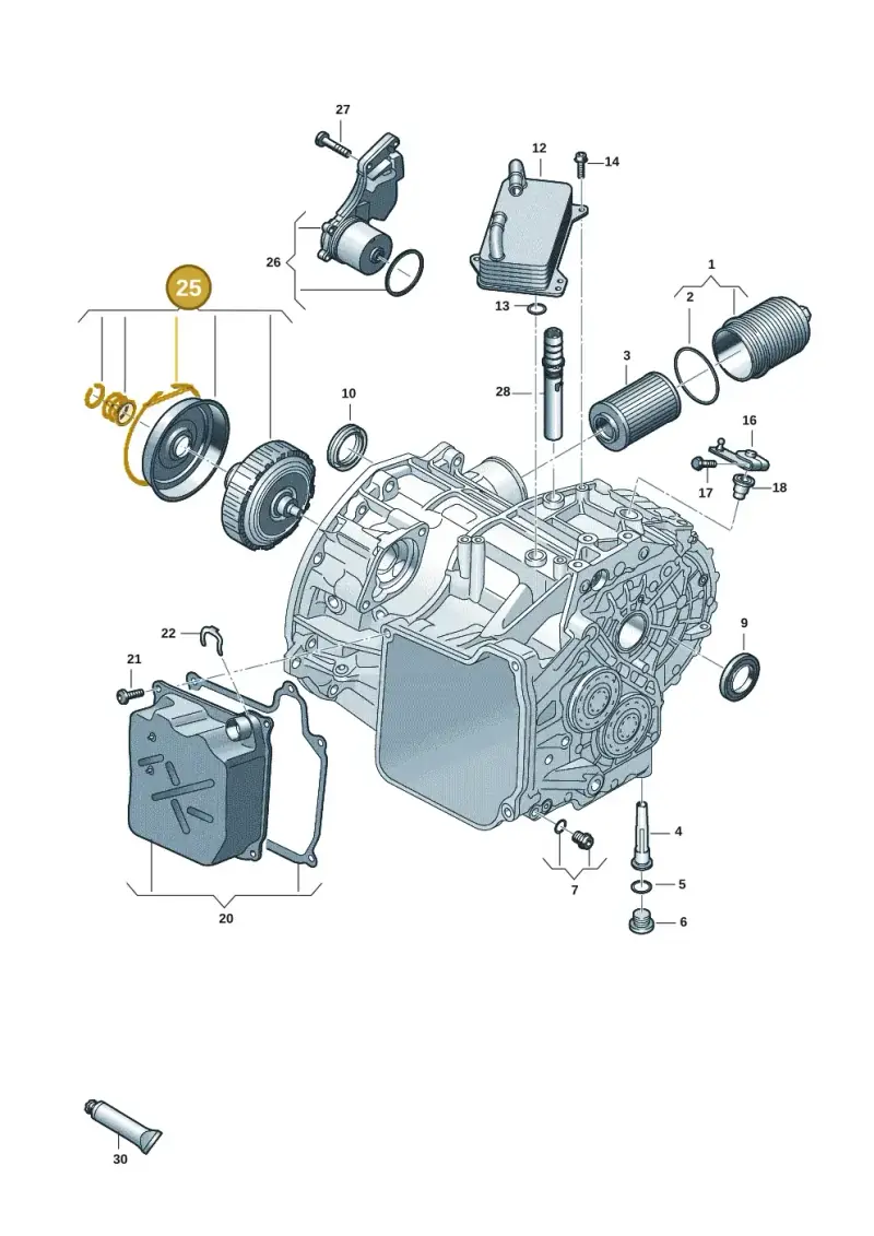 0GC398029B — Volkswagen Tiguan (2017-) diagram 827300655, position 25