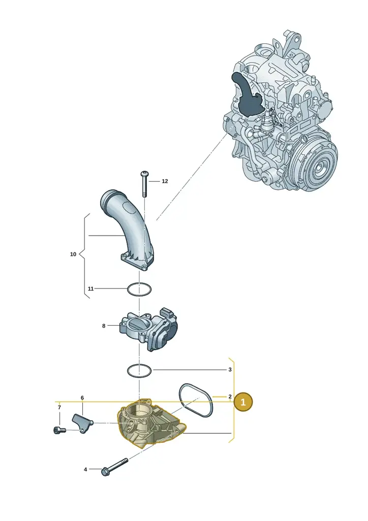 0XW129041 — Volkswagen Amarok twin cab (2022-) diagram 2hb129500, position 1