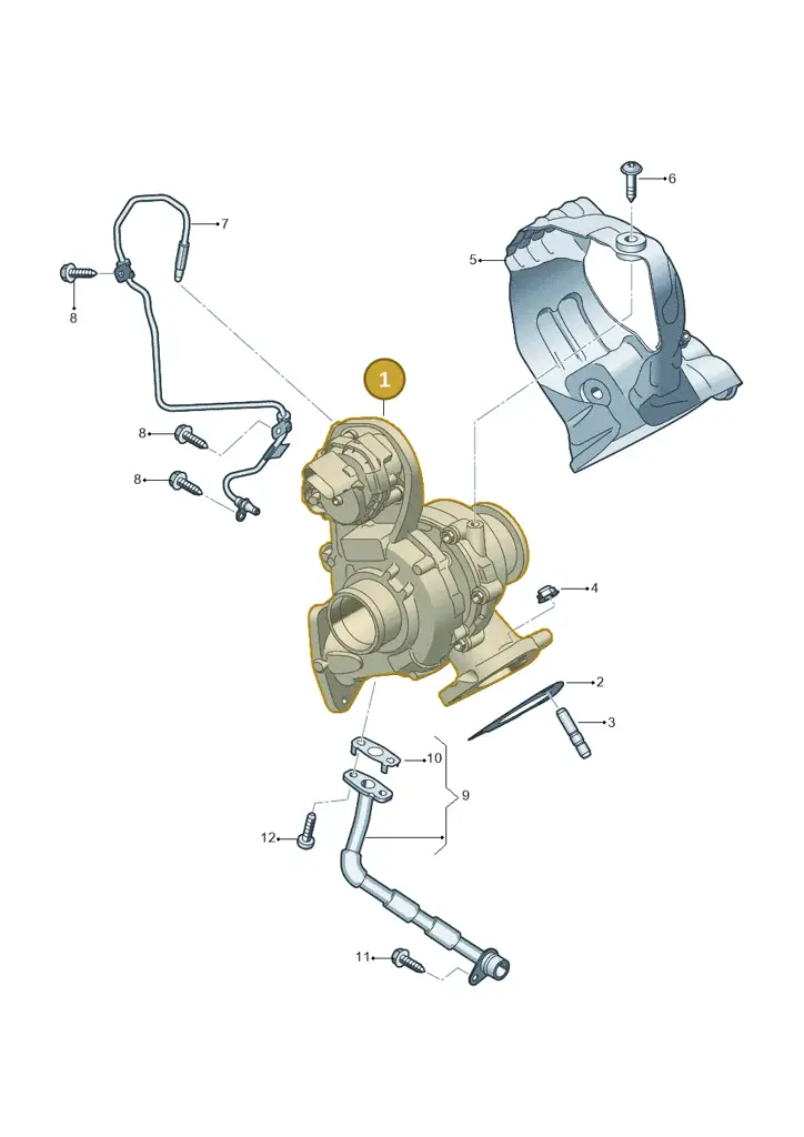 0XW145701A — Volkswagen Amarok twin cab (2022-) diagram 2hb145301, position 1