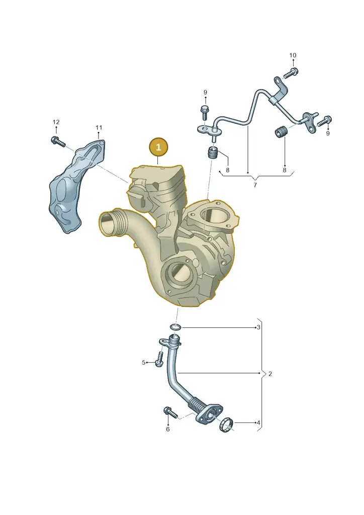 0XW145701B — Volkswagen Amarok twin cab (2022-) diagram 2hb145351, position 1