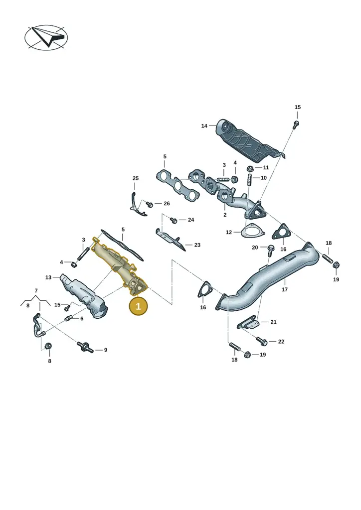 0XW253033A — Volkswagen Amarok twin cab (2022-) diagram 2hb253070, position 1