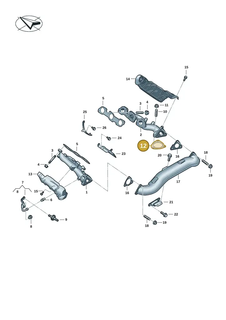 0XW253115A — Volkswagen Amarok twin cab (2022-) diagram 2hb253070, position 12