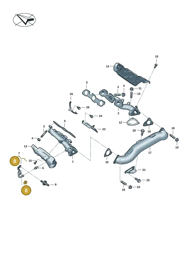0XW906277 — Volkswagen Amarok twin cab (2022-) diagram 2hb253070, position 8