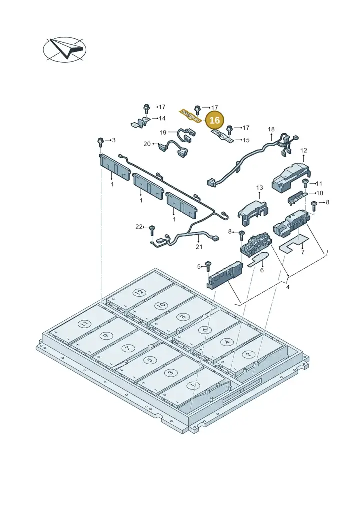 0Z1915139P — Volkswagen ID.7 Limousine Pro (2023-) diagram 082915081, position 16