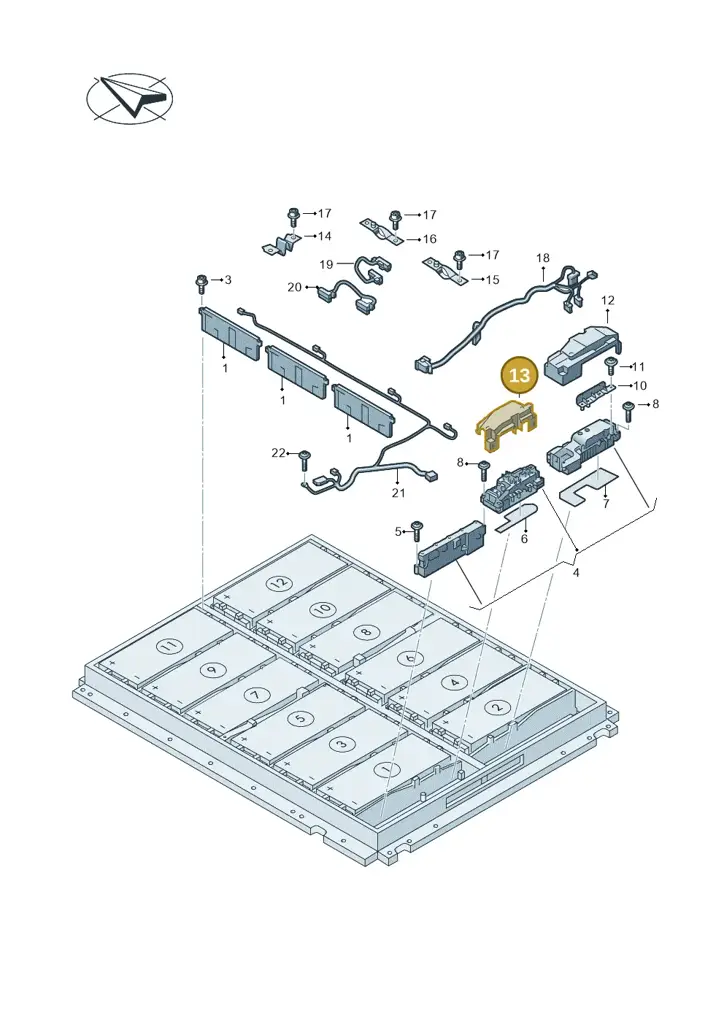 0Z1915521J — Volkswagen ID.7 Limousine Pro (2023-) diagram 082915081, position 13