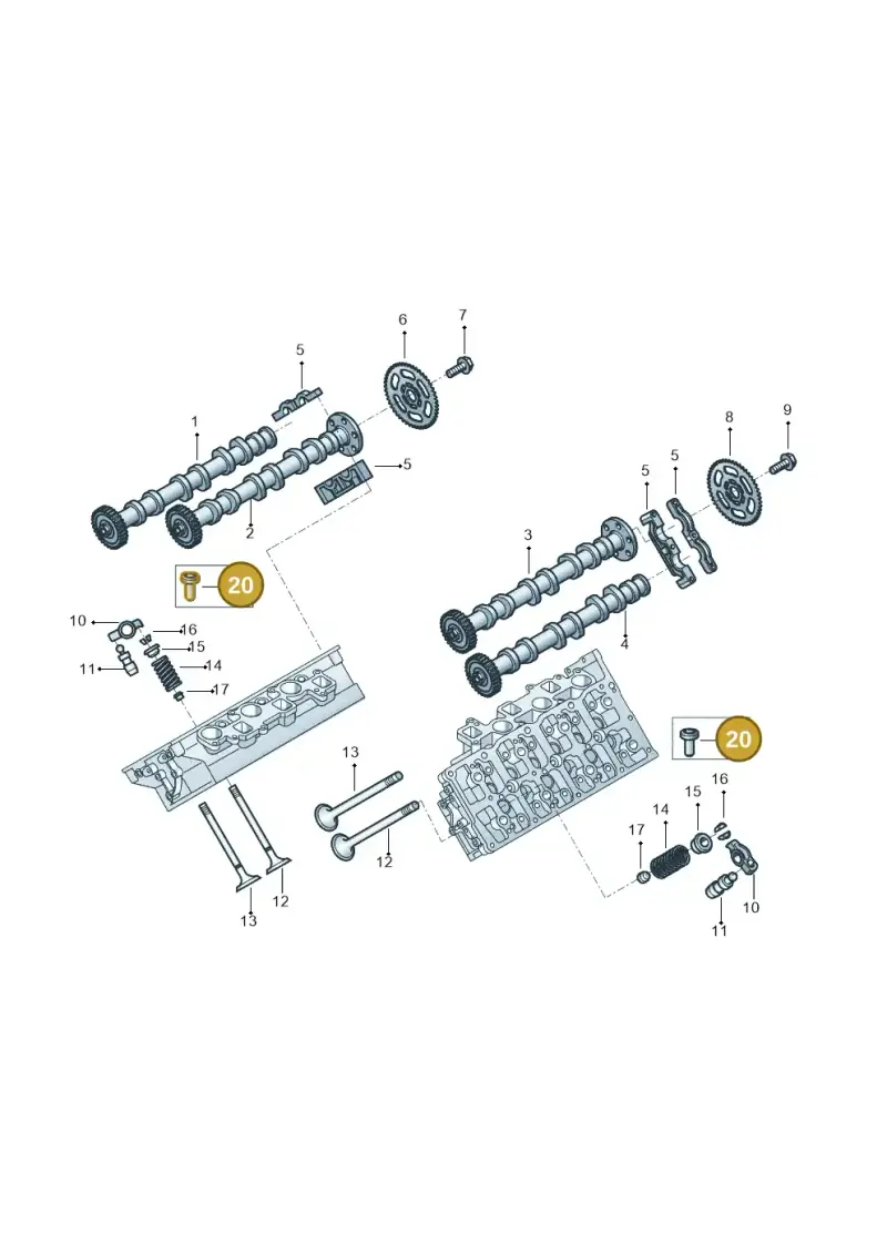 100109001B — Volkswagen Amarok twin cab (2022-) diagram 2ha109035, position 20