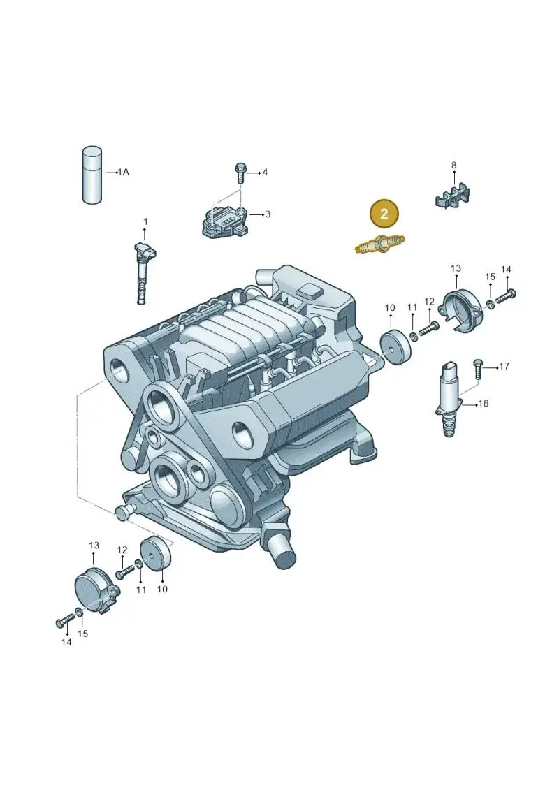 101905606A — Volkswagen PHAETON                08> (2007-) diagram 258905300, position 2