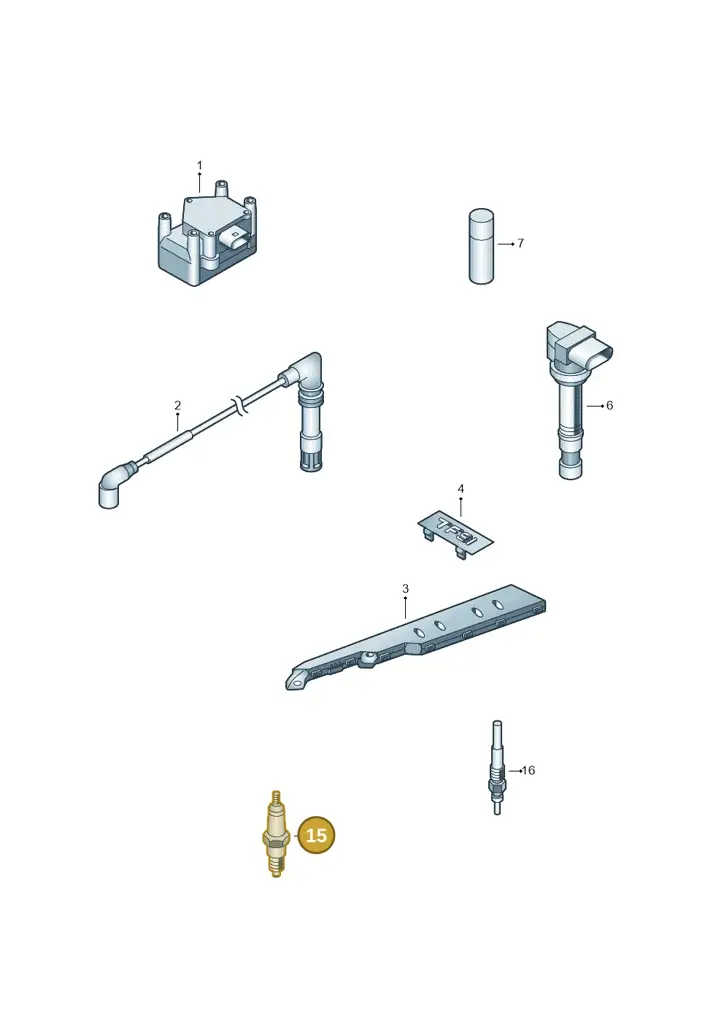 101905609 — Volkswagen Polo (2011-2014) diagram 253905000, position 15