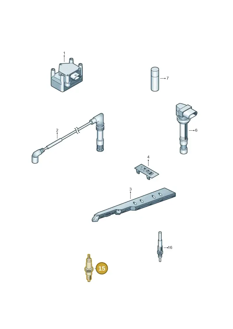 101905609 — Volkswagen Polo (2011-2014) diagram 253905000, position 15