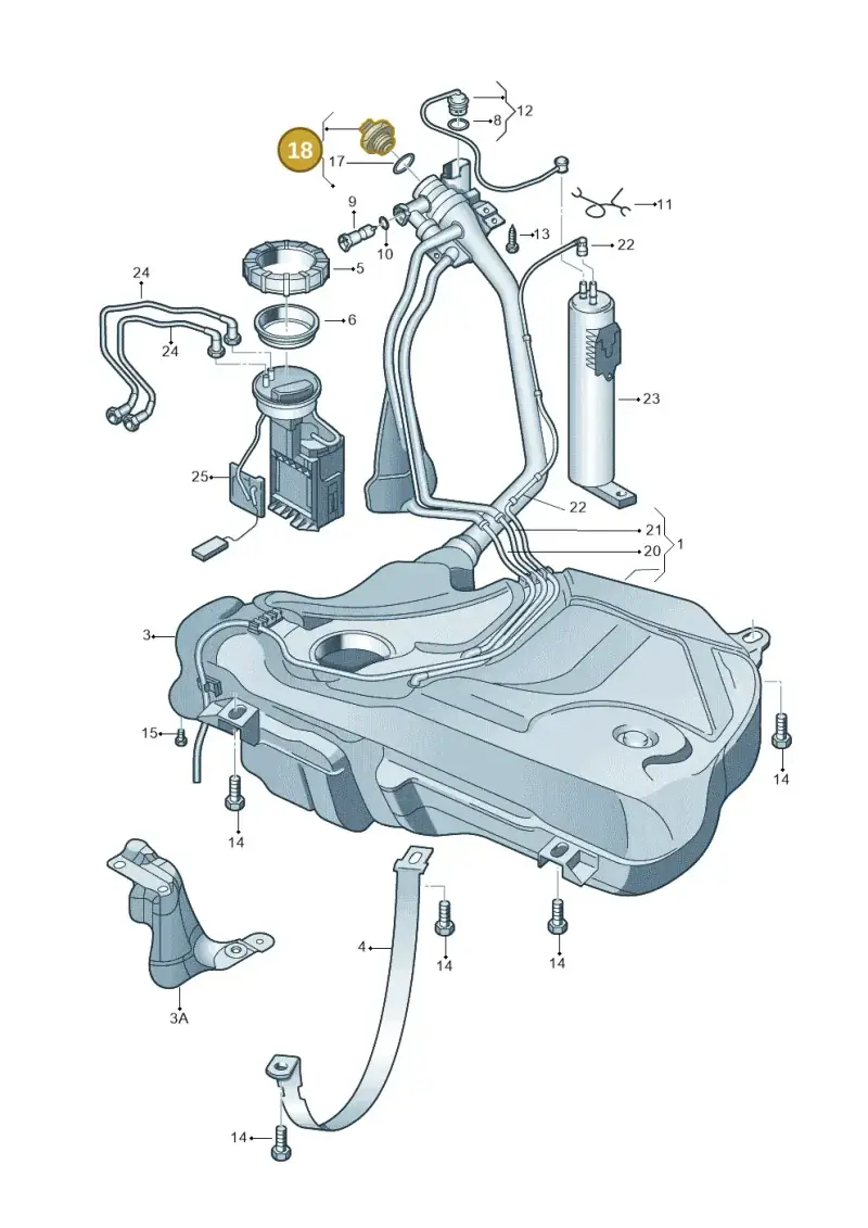 107201551FJ — Skoda Roomster (2010-2015) diagram 253201050, position 18