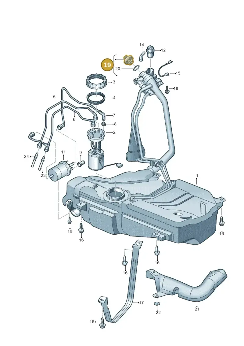 107201551FJ — Skoda Roomster (2010-2015) diagram 672201100, position 19