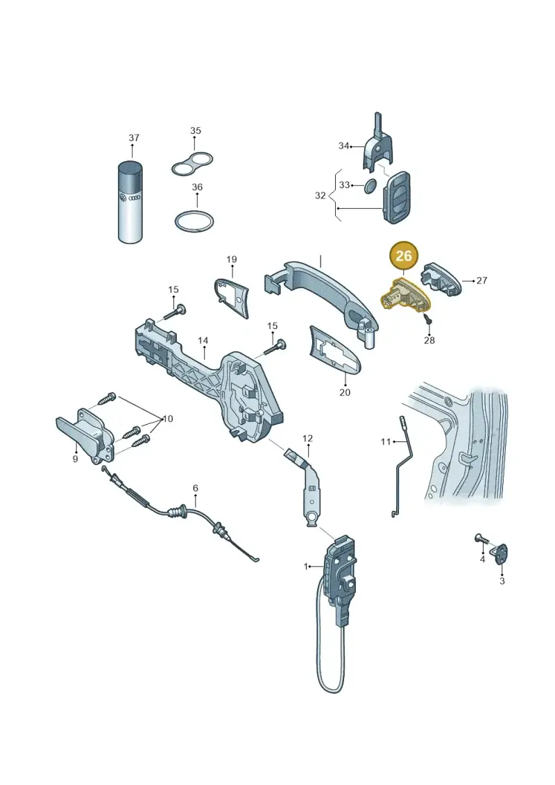 107837217GB — Volkswagen Crafter 35 panel (2011-2016) diagram 483837000, position 26