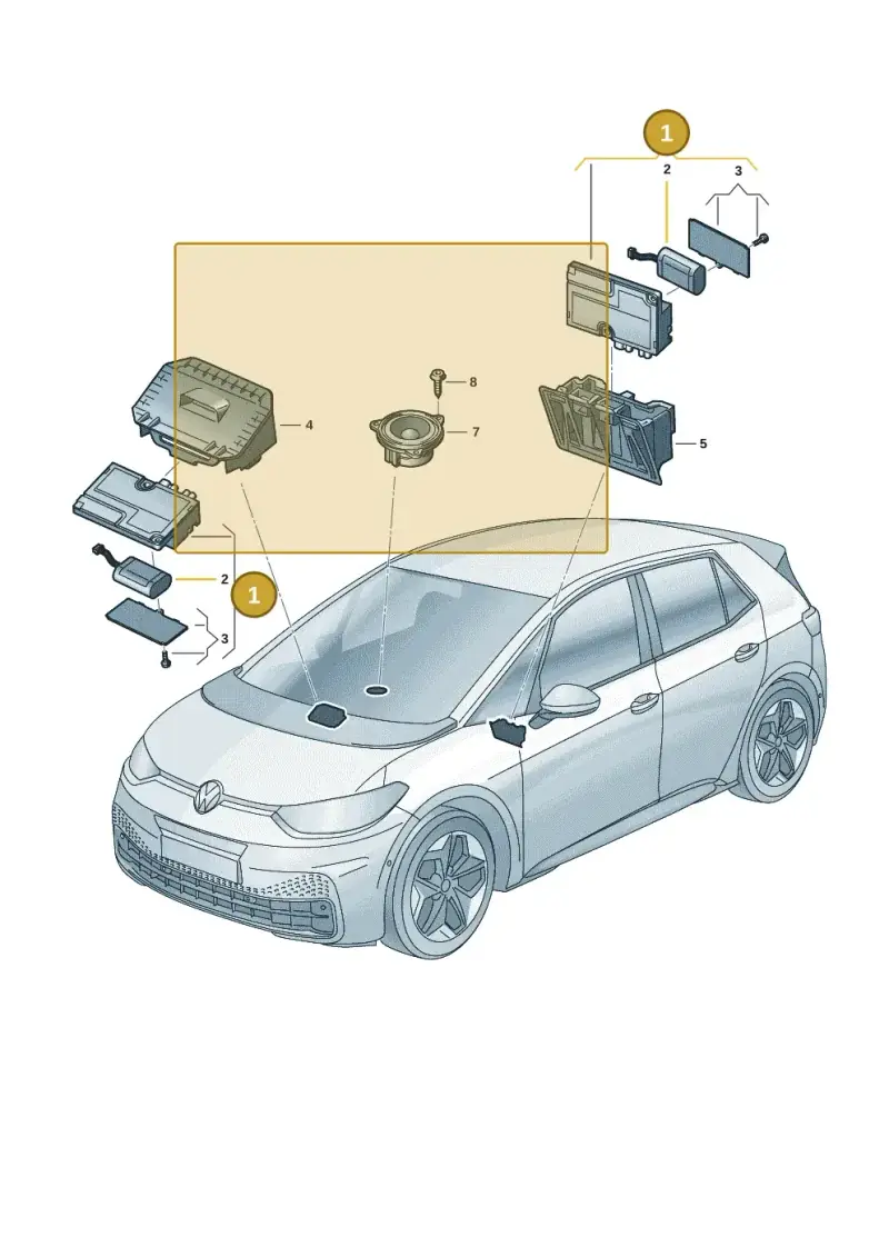 10A035284D — Volkswagen ID.3 Pro (2019-2024) diagram 10a035060, position 1