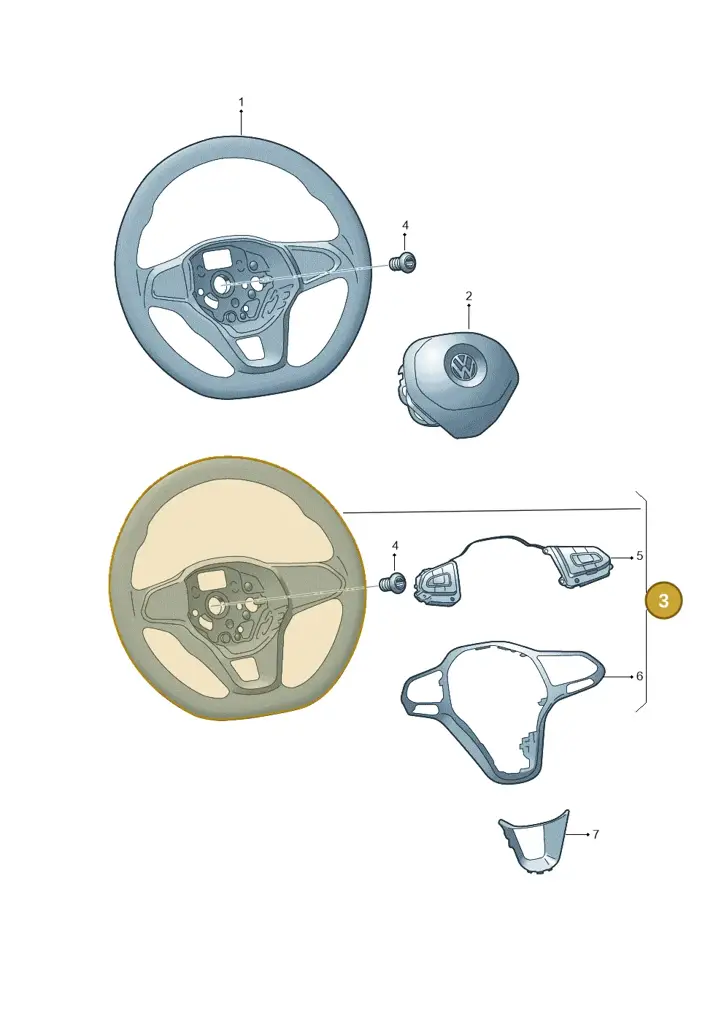 10A419089BNYFE — Volkswagen ID.4 Pro (2020-2023) diagram 587419020, position 3