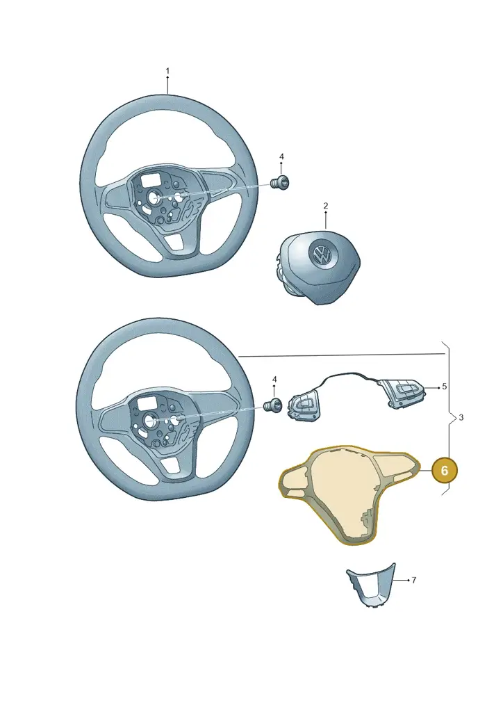 10A4196853DP — Volkswagen ID.4 Pro (2020-2023) diagram 587419020, position 6