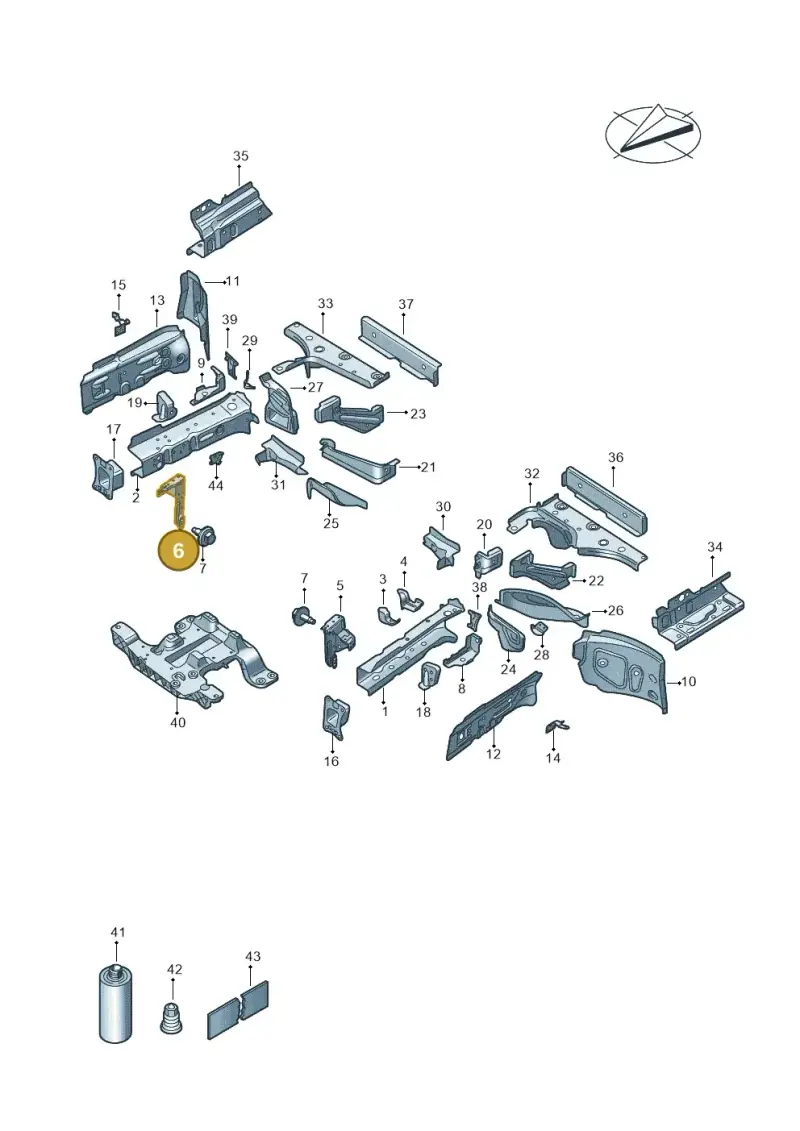 10A803714 — Volkswagen ID.4 Pro (2020-2023) diagram 11a803000, position 6