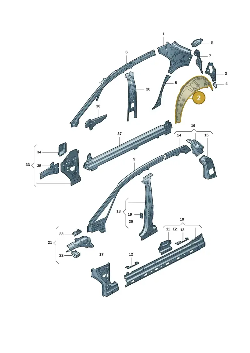 10A809412 — Volkswagen ID.3 (2021-) diagram 10d809010, position 2