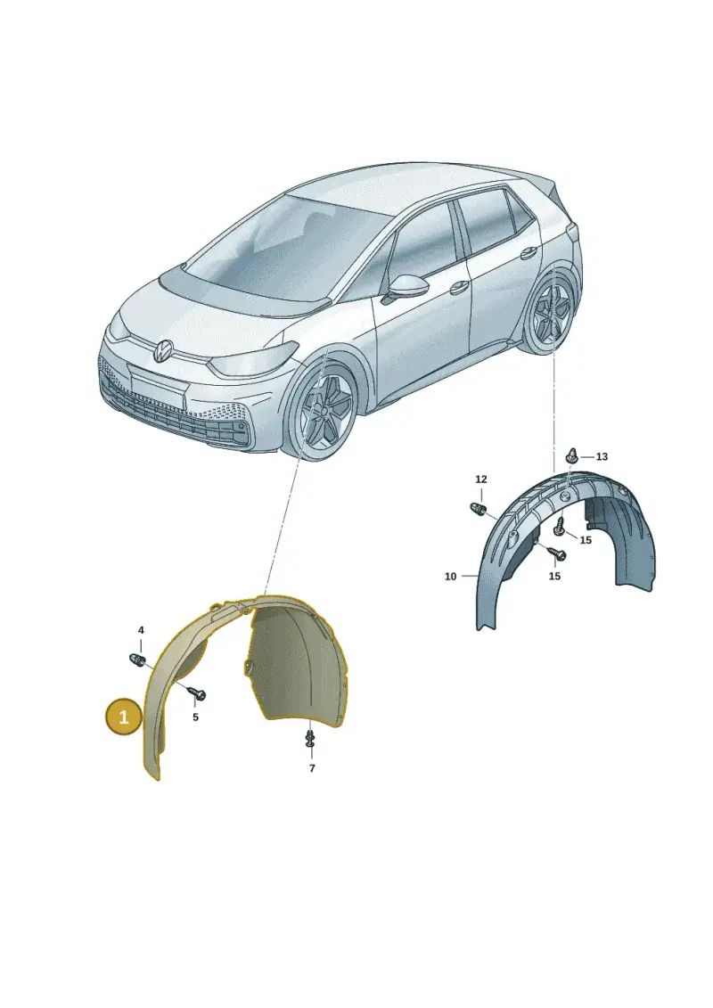 10A809958D — Volkswagen ID.3 Pro (2019-2024) diagram 10a890000, position 1