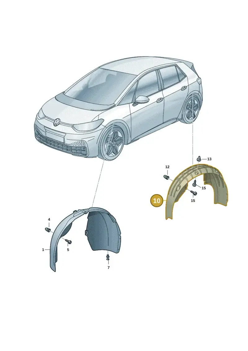 10A810971 — Volkswagen ID.3 Pro (2019-2024) diagram 10a890000, position 10