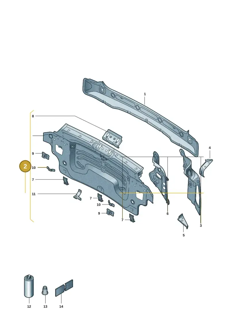 10A813301 — Volkswagen ID.3 Pro (2019-2024) diagram 10a813000, position 2