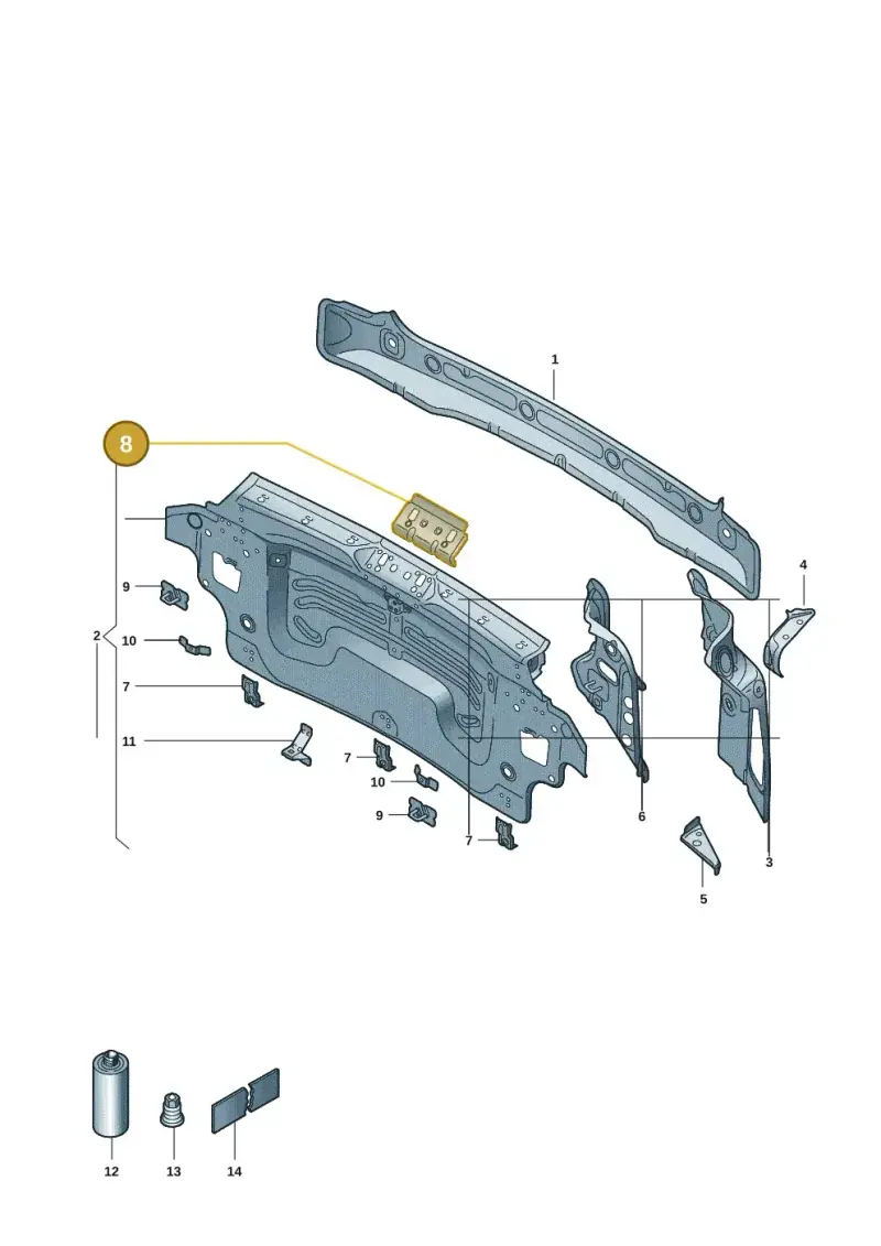 10A813323 — Volkswagen ID.3 Pro (2019-2024) diagram 10a813000, position 8
