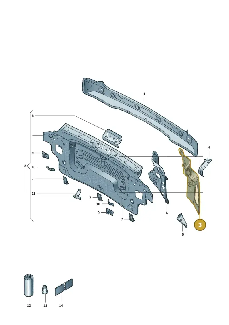 10A813328 — Volkswagen ID.3 Pro (2019-2024) diagram 10a813000, position 3