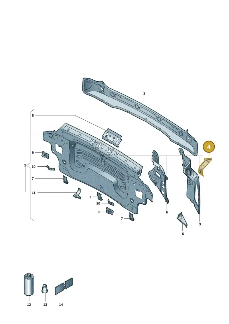10A813537A — Volkswagen ID.3 Pro (2019-2024) diagram 10a813000, position 4