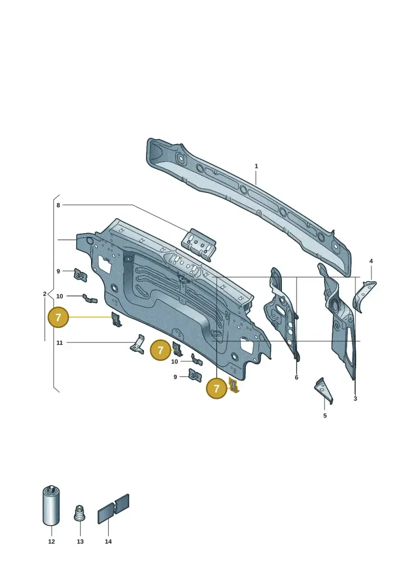 10A813745 — Volkswagen ID.3 Pro (2019-2024) diagram 10a813000, position 7