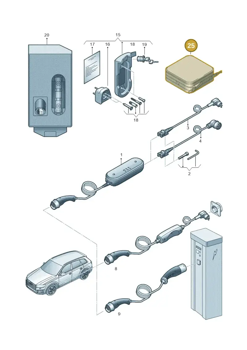 10A860252 — Audi RS e-tron GT (2020-2020) diagram 586970000, position 25