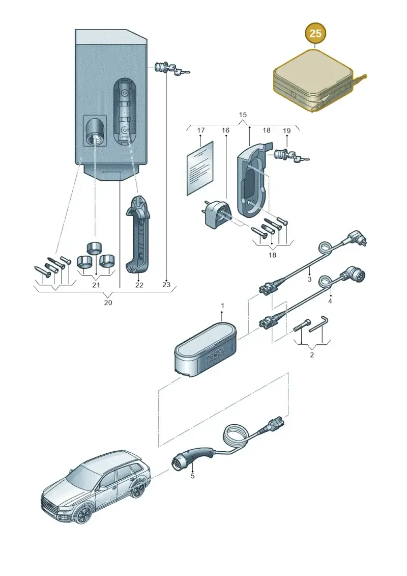 10A860252 — Audi RS e-tron GT (2020-2020) diagram 586970010, position 25