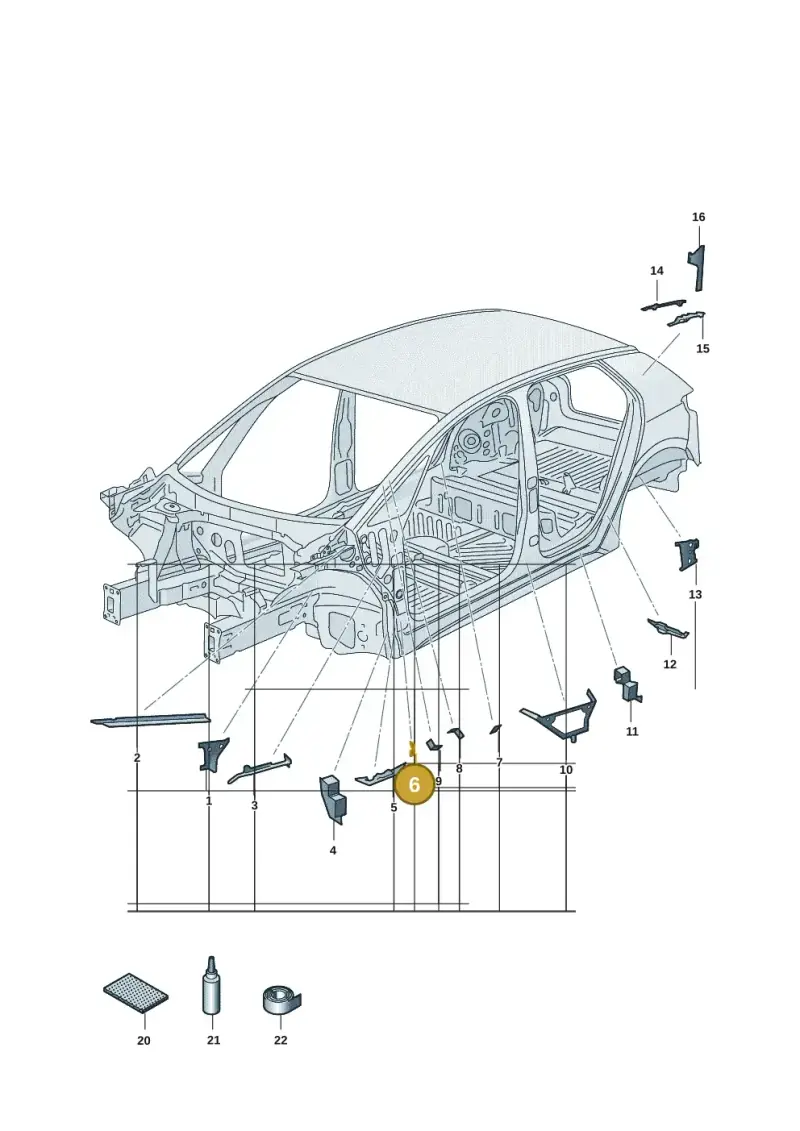 10A864565 — Volkswagen ID.3 Pro (2019-2024) diagram 10a864000, position 6