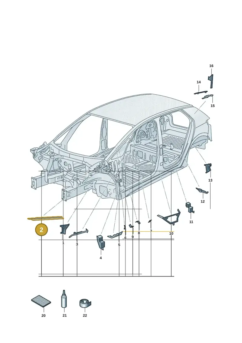 10A864623 — Volkswagen ID.3 Pro (2019-2024) diagram 10a864000, position 2
