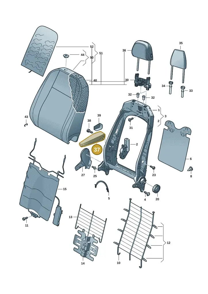 10A881081HVYK — Volkswagen ID.4 (2020-2025) diagram 11a881500, position 37