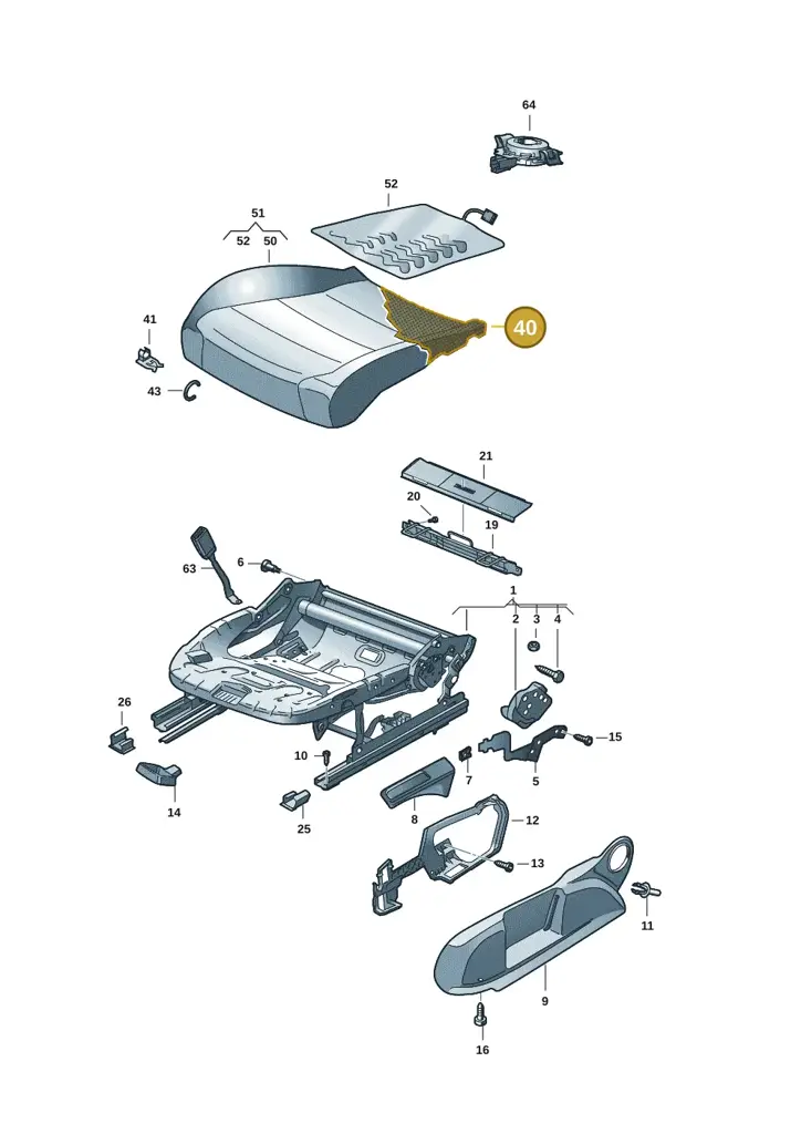 10A881375G — Volkswagen ID.3 Pro (2019-2024) diagram 10a881000, position 40