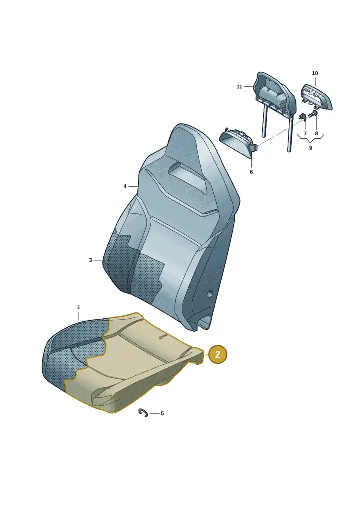 10A881406LOHG — Volkswagen ID.3 Pro (2019-2024) diagram 11a881700, position 2