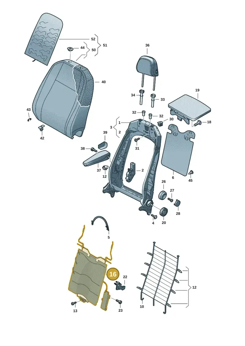 10A881879 — Volkswagen ID.Buzz (2022-) diagram 15a881500, position 16