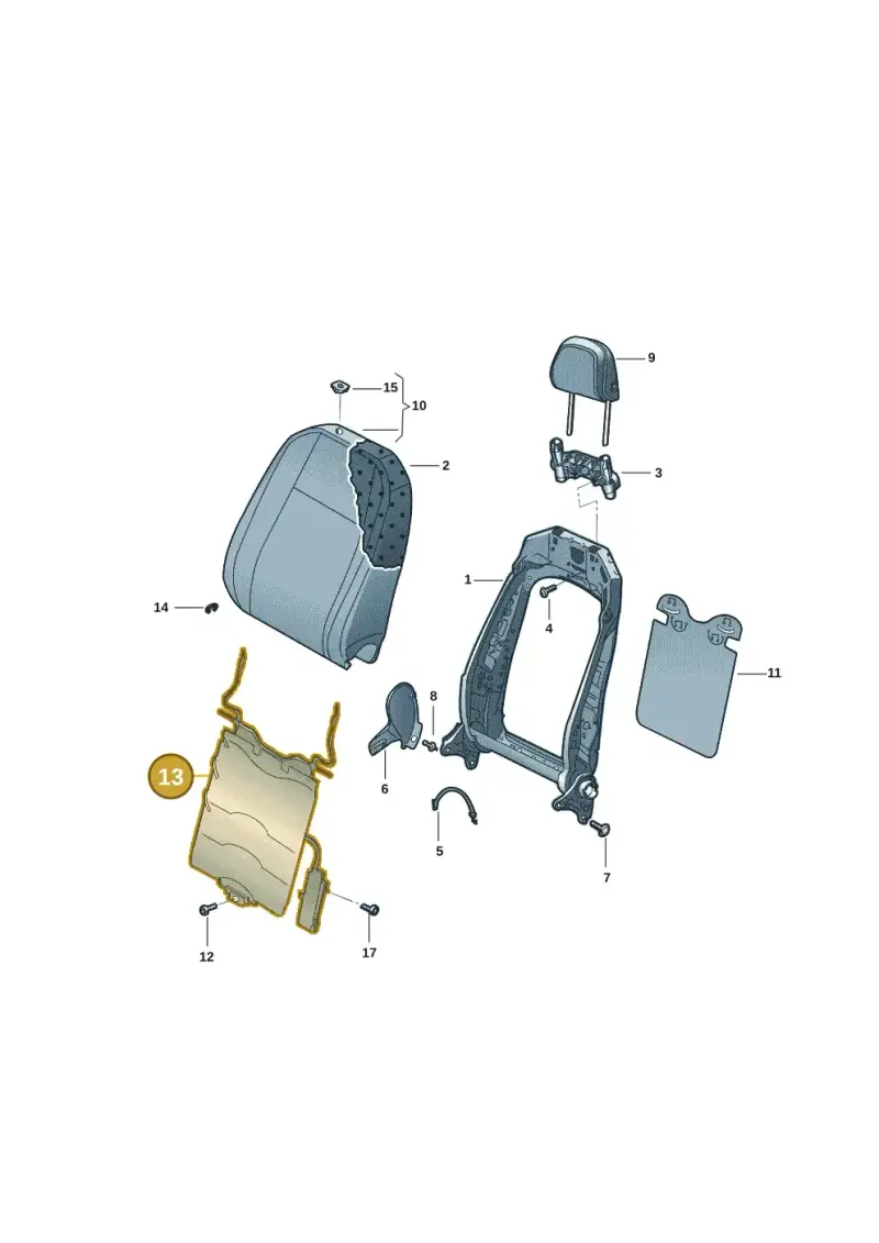 10A881880 — Volkswagen ID.6 X (2021-) diagram 11d881030, position 13