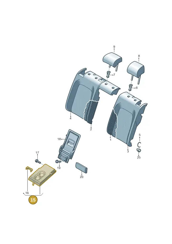 10A885081BXCC — Volkswagen ID.3 Pro (2019-2024) diagram 813885800, position 15