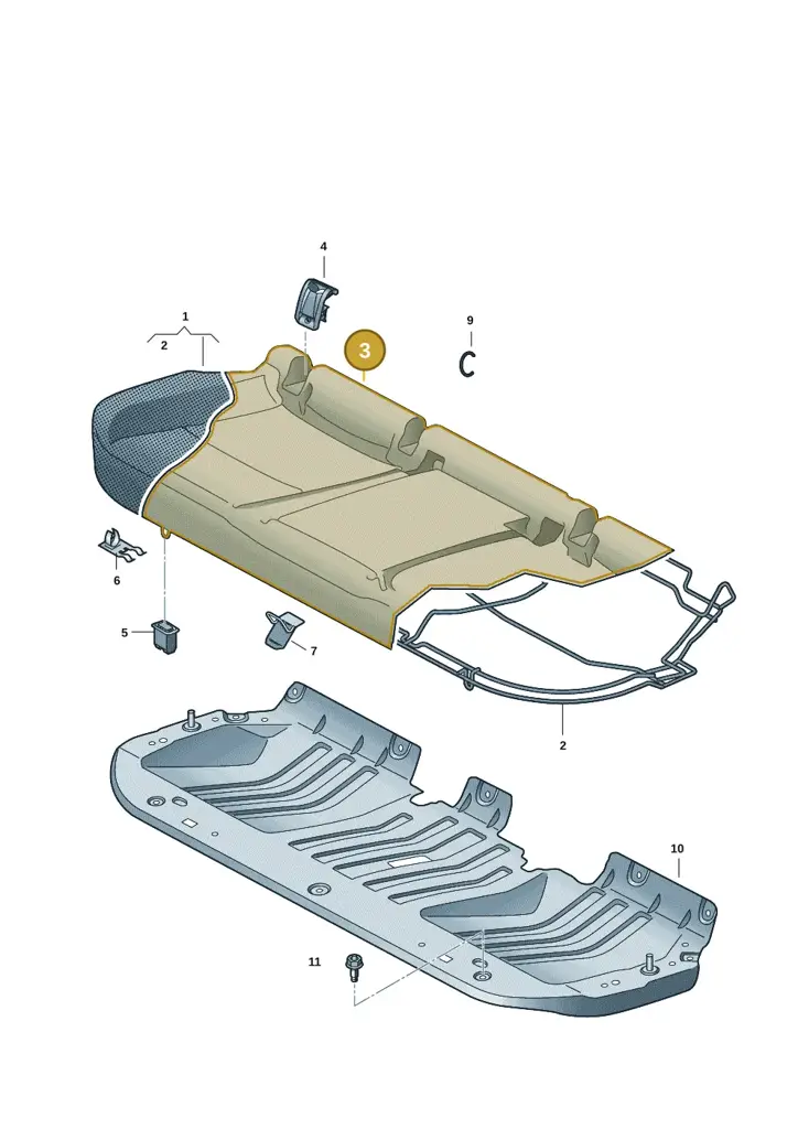10A885405ABVXH — Volkswagen ID.3 Pro (2019-2024) diagram 10a885000, position 3