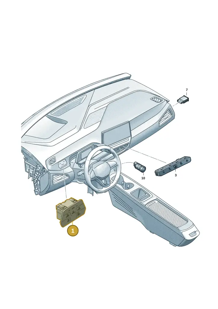10A941193BWVQ — Volkswagen ID.4 (2020-2025) diagram 10a941050, position 1