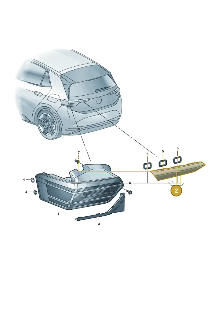 10A945307A — Volkswagen ID.3 Pro (2019-2024) diagram 10a945000, position 2