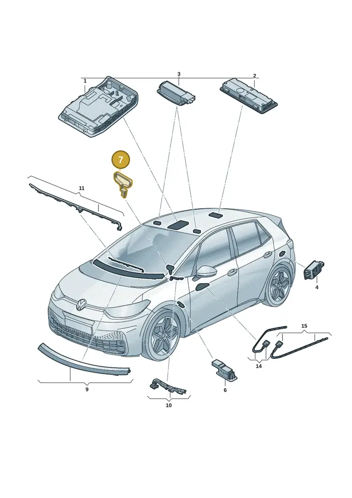 10A947145B — Volkswagen ID.3 (2019-2025) diagram 10a947000, position 7