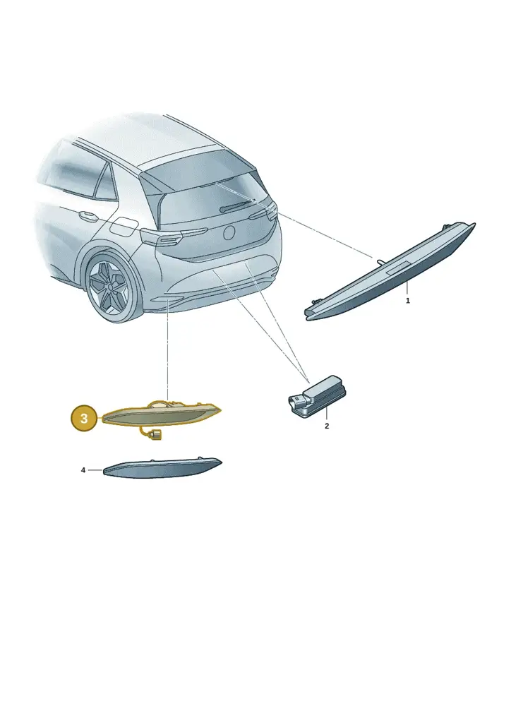 10B945701 — Volkswagen ID.3 Pro (2019-2024) diagram 10a945020, position 3