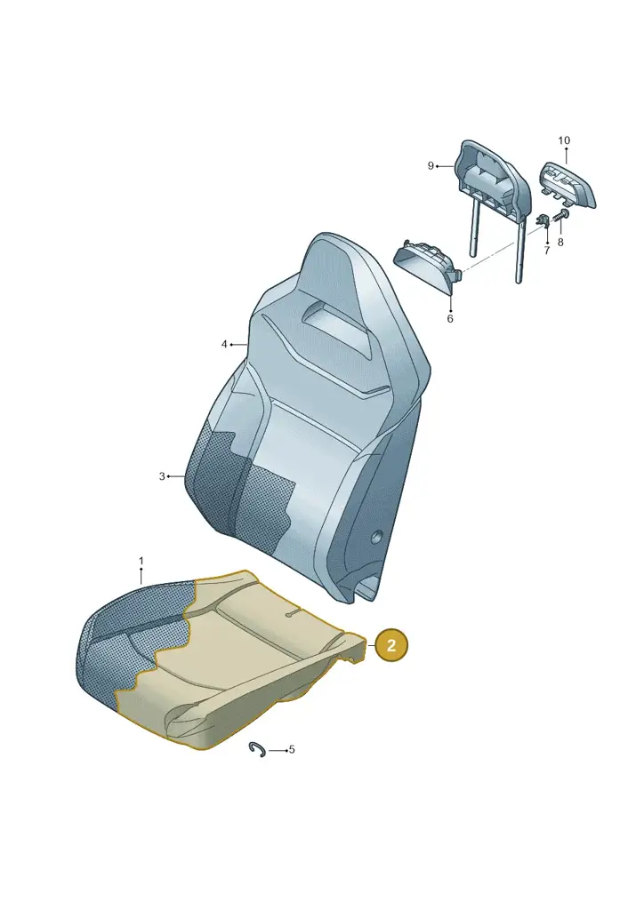 10E881405MZHX — SEAT CUPRA Born (2021-) diagram 591881075, position 2