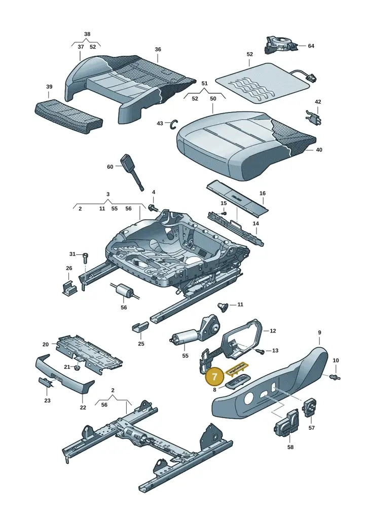 10E881859A9B9 — SEAT CUPRA Born (2021-) diagram 10a881100, position 7