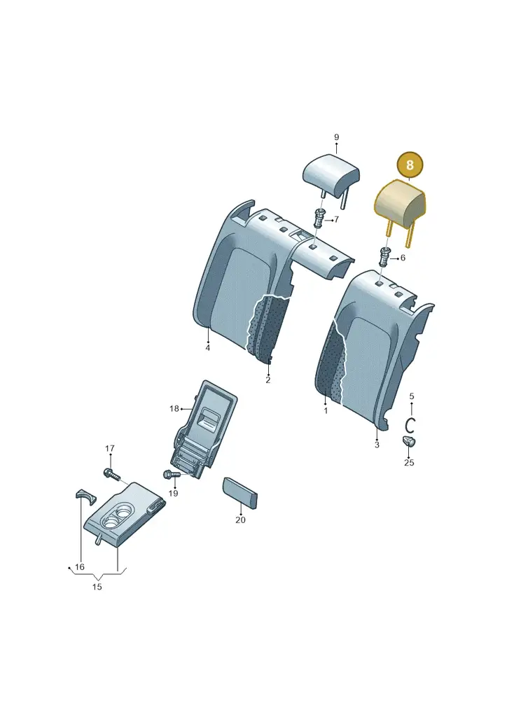 10E885901AZJY — SEAT CUPRA Born (2021-) diagram 813885800, position 8
