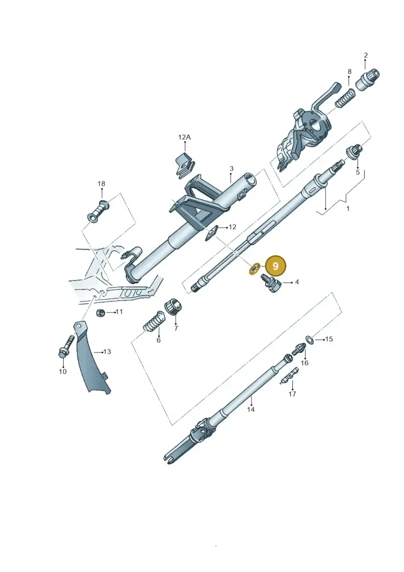 111129720 — Volkswagen POLO CLASSIC/VARIANT (1999-2001) diagram 138419250, position 9