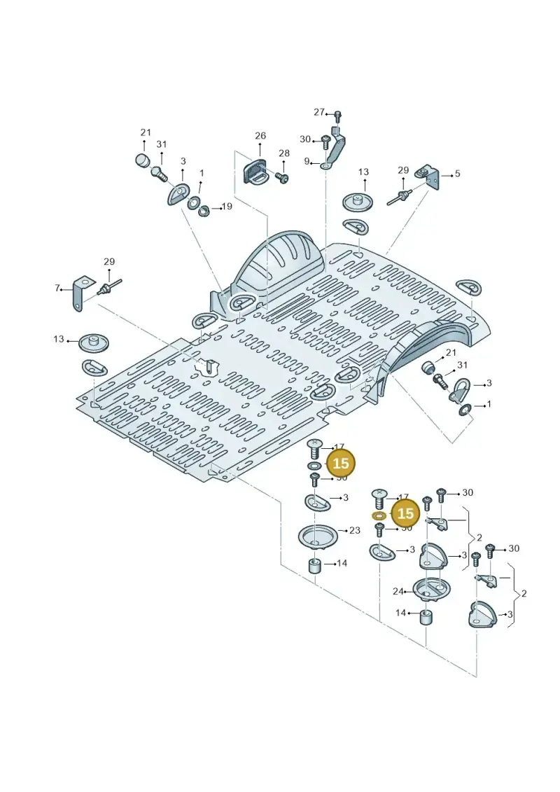 111857779 — Volkswagen Transp. caravelle (2011-2015) diagram 410801150, position 15