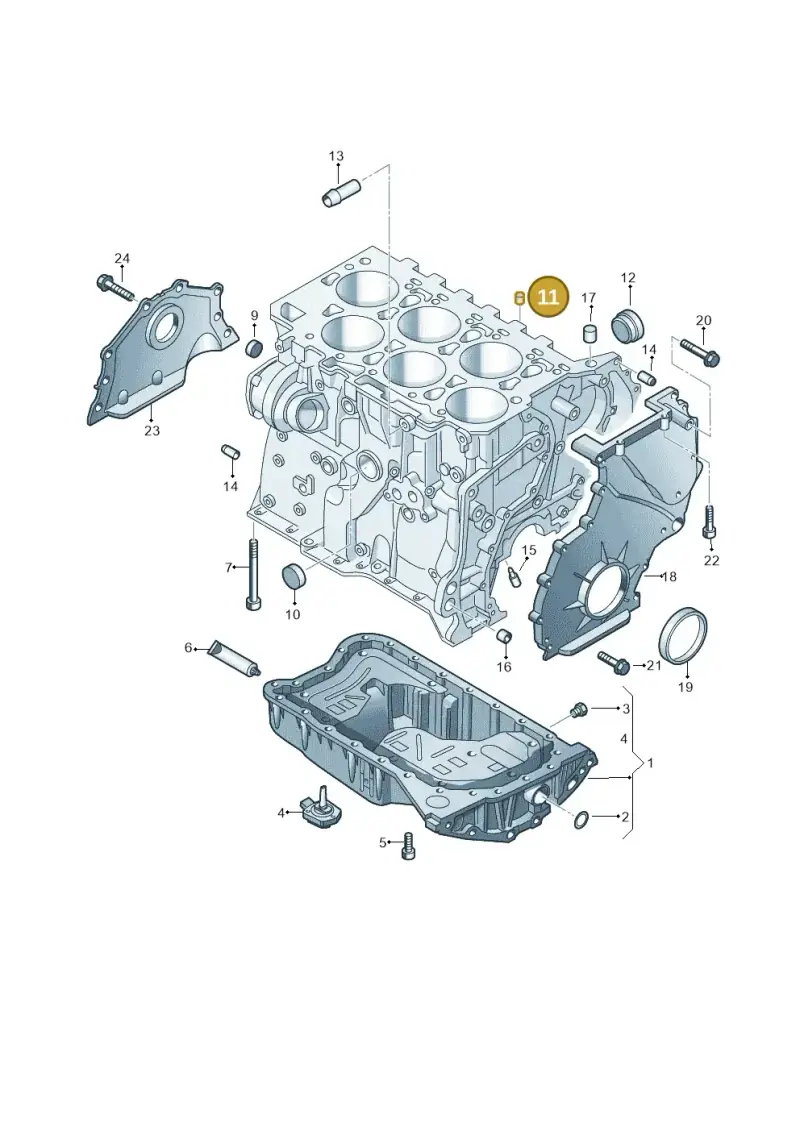 113101115A — Volkswagen Passat/4Motion         08 (2007-) diagram 691103200, position 11