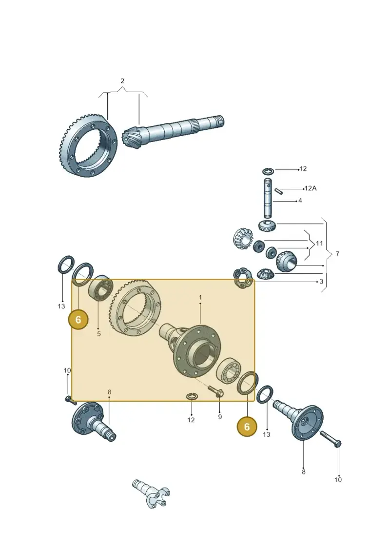 113517205A — Volkswagen Kombi (2011-) diagram 308517200, position 6